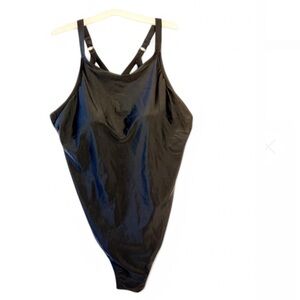 Kona Sol One Piece Swimsuit Black Size 24W.